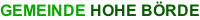 GEMEINDE HOHE BÖRDE